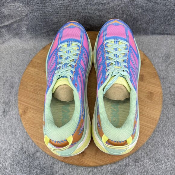 Hoka One One Mafate Speed 2 Shoes Mens Size 10.5 Blue Pink Trail Running Vibram - Picture 5 of 10